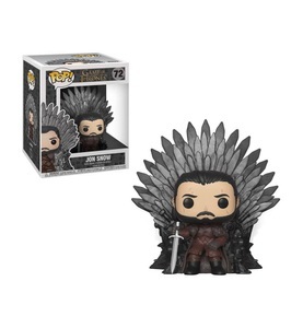 Game of Thrones, Game Of Thrones Jon Snow Iron Throne (POP Deluxe) Vinyl Figure 72 Sammelfigur Standard, 