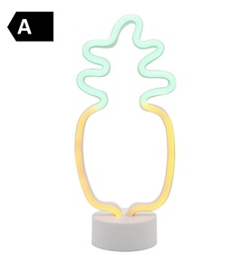 Home, Home - Neonlampe Ananas - Grün und Dunkelgelb, 