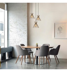Home, Home - Kronleuchter E27 - Schwarz, Hängeleuchte Kirpi 3086, goldfarben, Metall, 3-flammig rund