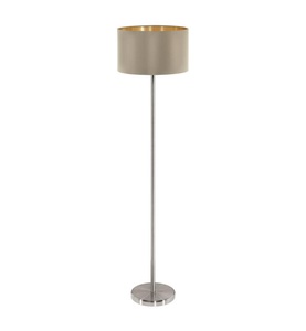 Eglo, Eglo - Stehlampe Maserlo - Gold und Taupe, Stehlampe Maserlo
