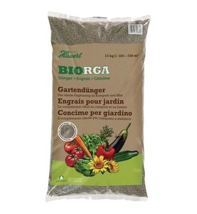Hauert, Hauert Biorga Gartendünger 15kg, Hauert Biorga Gartendünger 15kg
