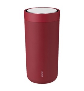 STELTON, Stelton - Thermosflasche To-Go Click - Bordeaux, Thermobecher To Go Click STEEL metall rot / Stahl - 40 cl - Stelton rot en metall