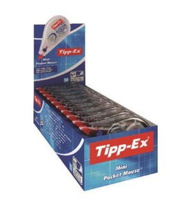 Tipp-Ex, Tipp-Ex Mini Pocket Maus, 6 m, Tipp-Ex Korrekturroller Mini 10 mm, 10er Box
