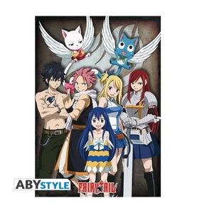 Accessory, Accessory - FAIRY TAIL - Poster ''Groupe'' verfilmt (98x68), Abystyle - Poster Gerollt und mit Folie versehen Fairy Tail Gruppe, One Size