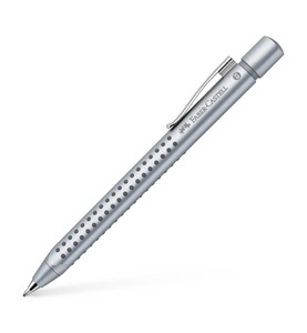 undefined, FABER-CA. Kugelschreiber GRIP 2011 M 144111 silber 0.7mm, Faber-Castell Kugelschreiber, Grip 2011, M, silber, 0.7mm, 144111