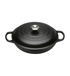 Le Creuset, Le Creuset - Schmortopf Signature - 30 cm und Schwarz - Schwarz, Le Creuset 2022519 Kochtopf Schwarz