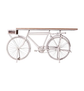 mutoni living, Deko-Tisch Bicycle weiss 190x41x95, Deko-Tisch Bicycle weiss 190x41x95