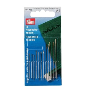 Prym, Prym - Nähnadel Haushalt, Sortiert, 12 Stück, Prym Haushalts - Nähnadeln Stahl Sortiert, Karte 12 Stück
