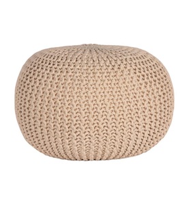 Label51, Label51 - Sitzpouf Knitted - Beige, 