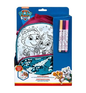 PAW PATROL, Paw Patrol Tasche zum Selberbemalen mit Wendepailetten, 