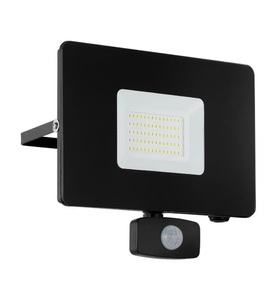 Eglo, LED-Außenstrahler Faedo 3 mit Sensor, schwarz, 50W, Eglo Applique extérieure Faedo 3