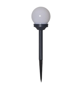 Star Trading - Solarleuchte GLOBUS - Kunststoff - schwarz - 10/10/27 cm
