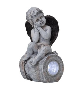 Best Season, Best Season - Solar-LED-Leuchtdeko Angel - Grau