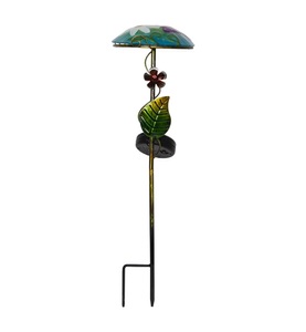 Best Season - LED-Solarstab ''Salona'', Blau, Schmetterling