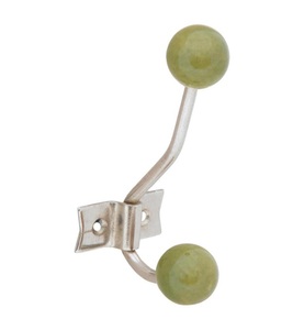 Tranquillo, Tranquillo - Wandhaken 2-fach, Retro, Olivgrün, Tranquillo Wandhaken 2-fach, Retro, Olivgrün