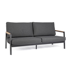 mutoni Garten Deluxe, Gartensofa Jalisco 2-3 Sitzer mit Kissen anthrazit, Gartensofa Jalisco 2-3 Sitzer mit Kissen anthrazit