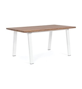 mutoni Garten Deluxe, Gartentisch Oslo 160x90 FSC weiss natur, Gartentisch Oslo 160x90 FSC weiss natur