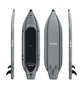 Yeaz, Yeaz - Multifunktions-SUP KAINUI SUP, Kajak aufblasbar inkl. Paddel, Tragetasche + Pumpe - Grau, YEAZ - KAINUI Multifunktions SUP aufblasbar, grau, inkl. Paddel, Tragetasche + Pumpe, One Size, Grau