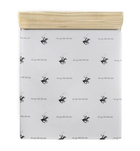 Beverly hills polo club, Beverly Hills Polo Club - Spannbetttuch - 140 x 190 + 25 cm - Hellviolett, 