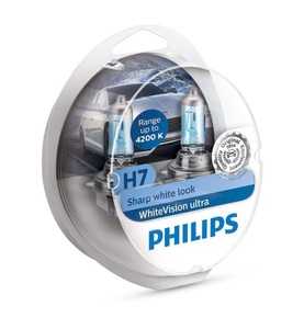 Philips, Philips Halogen Leuchtmittel WhiteVision, WhiteVision Xenon-Effekt H7 55 W 12 V, Philips Automotive H7 WhiteVision ultra PKW