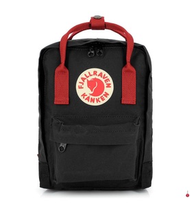 FJALLRAVEN, Fjällräven Kanken Mini Rucksack black/ox red 2020 Freizeit- & Schulrucksäcke, 