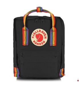 FJALLRAVEN, Fjallraven - Mini-Rucksack KÅNKEN RAINBOW MINI - Schwarz, 