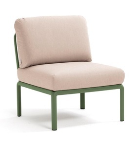 Nardi, Nardi - Sessel ohne Armlehnen Komodo Kaki-Beige (135,5 x 72 x 78 cm), Gartenlounge Komodo Mittelelement agave beige