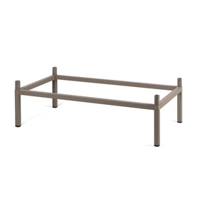 Nardi, Nardi - Untergestell für Tisch Cube 140 x 80 cm - Dunkles Beige (140 x 80 cm), Untergestell für Tisch Cube grau 140x80