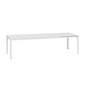 Nardi, Nardi - Rio 210 Extensibile - White, Gartentisch verlängerbar Rio weiss 210