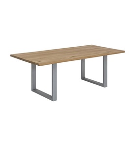 mutoni living, Esstisch Unique Wildeiche silber 140x80, Esstisch Unikat Wildeiche silber 140x80