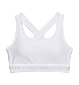 UNDER ARMOUR, Under Armour Crossback Mid Sport-BH Damen - Weiß, Grau, 