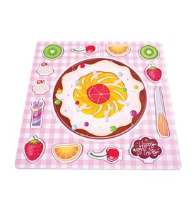 Bino, Bino Puzzle Obstkuchen 20 tlg, Bino 88121 - Obstkuchen, Geburtstags-Kuchen, Puzzle, 20-teilig