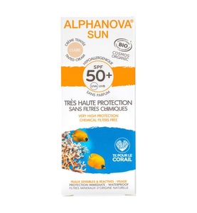 Alphanova, Alphanova - Getönte Sonnencreme SPF50+ - ml, Alphanova Crème Solaire Teintée Claire Certifiée BIO SPF 50+