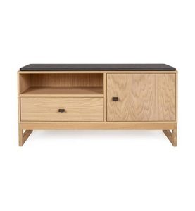 Woodman - Holzschuhschrank Slussen - Hellbraun und Schwarz