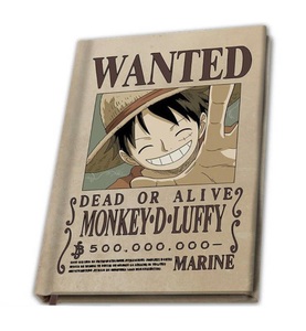Accessory, Accessory - Notizbuch Wanted Luffy - A5 - Beige, 