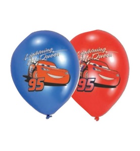 CARS, Cars - 6 Ballone Ass., Amscan Luftballon Cars 6 Stück, Latex