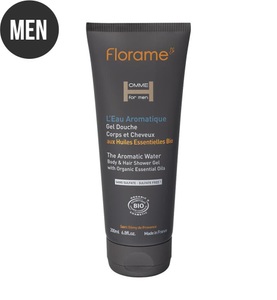 Les senteurs gourmandes, Les Senteurs Gourmandes - Aromatisches Duschgel 200 ml, Florame Homme - The Aromatic Water Shower Shampoo