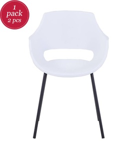 mutoni living, Stuhl weiss 51x57x85 (2er-Set), Stuhl Zoro weiss (2er-Set)