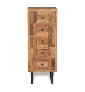 mutoni living, Kommode Parquett Teak 45x35x115, 