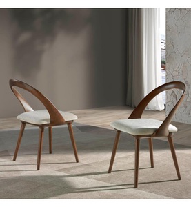 Angel cerda, Angel Cerda - Stuhl - Braun und Grau, ANGEL CERDA - Esszimmerstuhl mit Polsterung aus Ökoleder und Holzgestell, One Size, Braun Medium