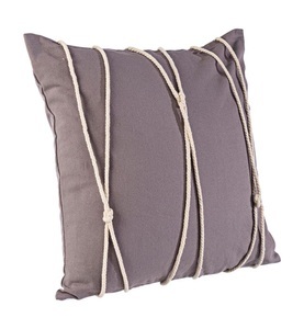 Bizzotto, Bizzotto - Kissen Rope - 45 x 45 cm - Taupe, Kissen Rope Taupe 45x45