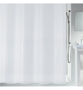 Spirella, SPIRELLA Duschvorhang Plastik BIO, Spirella Duschvorhang Bio Weiss | 180 × 200 cm