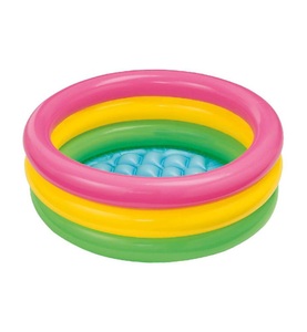 Accessory, Accessory - INTEX - Sunset Baby Pool 61x22cm - 56 x 173 x 149 mm, Intex - Sunset Glow Baby Pool, 61x22cm, Multicolor