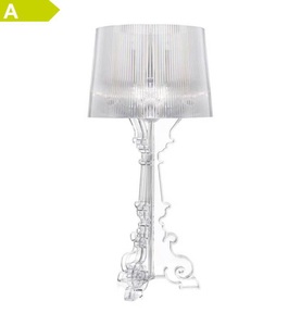KARTELL, Kartell Bourgie - LED-Tischleuchte, transparent, KARTELL - Tischleuchte BOURGIE - 37/37/78 cm