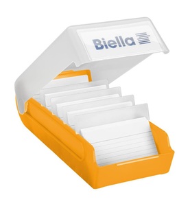 Biella, Biella Karteibox LearnBox A7 Orange, Biella Learn Box Lernkartei, A7, orange, transluzen, 208791.635