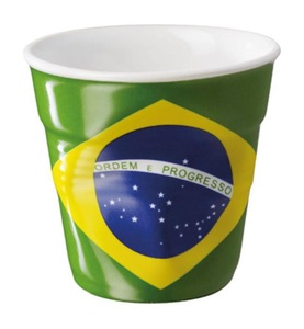Revol, Revol - Espressotasse 8 cl - Weiss, Espresso Knitterbecher 8 cl, Brasilien