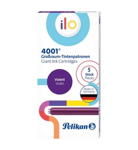 Pelikan, Pelikan Tintenpatrone ilo 4001 Violett 5er Set, Pelikan Tintenpatrone Ilo Violett