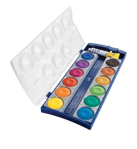undefined, PELIKAN Deckfarben 735K/12 12 Farben Deckweiss