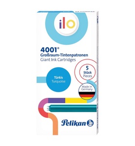 Pelikan, Pelikan Tintenpatrone ilo 4001 Türkis 5er Set, Pelikan Tintenpatrone ilo 4001 Türkis 5er Set