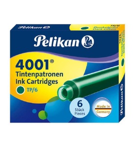 Pelikan, PELIKAN Tintenpatronen TP/6 300087 grün 6 Stück, PELIKAN Tintenpatronen TP/6 300087 grün 6 Stück